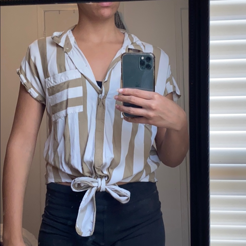Striped crop top